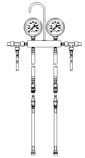 Fuel and Air Pressure Gauge Kit